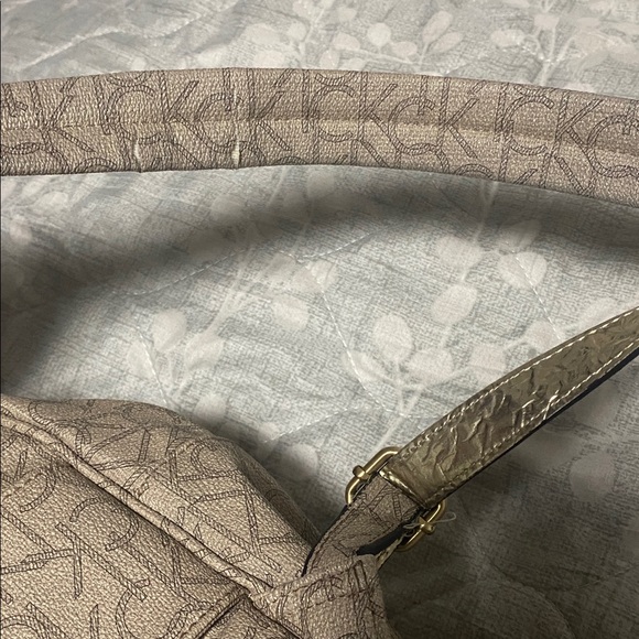 Calvin Klein Tan Monogram Backpack - Picture 8 of 8